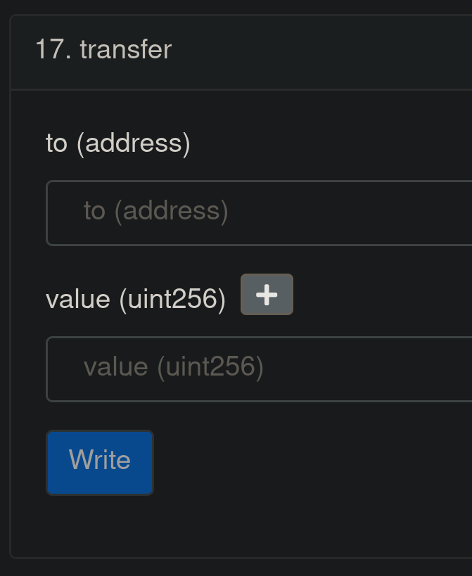 USDC transfer() function